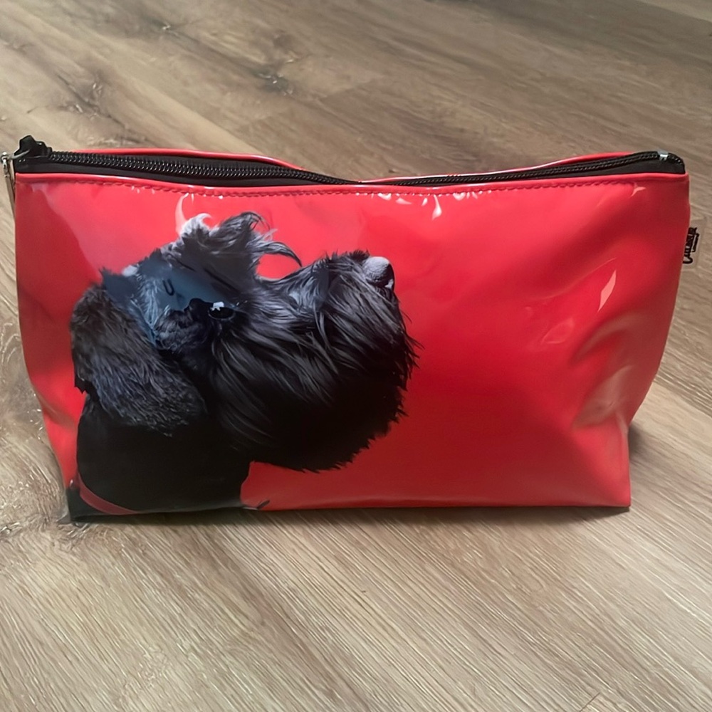 Catseye London Red and Black Large Schnauzer Wash Bag